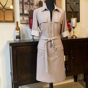 Cotton shirt dress